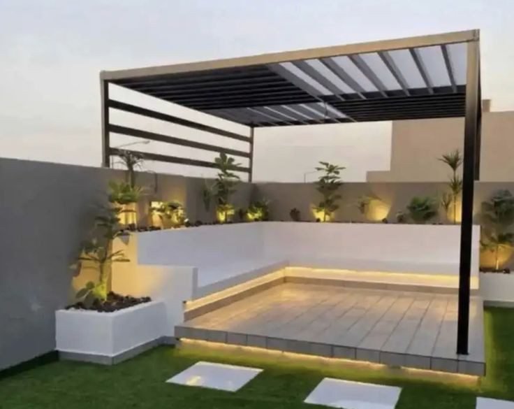 تصميم مظلات جلسات الرياض