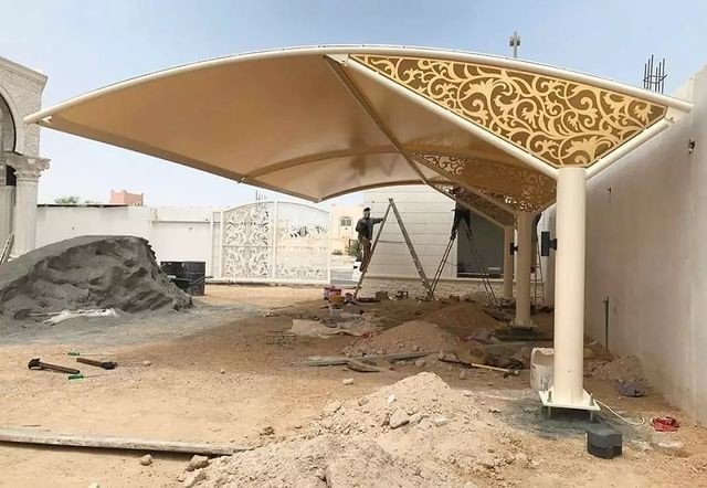  مظلات مواقف سيارات حي اليرموك الرياض