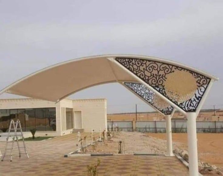  مظلات مواقف سيارات حي القيروان الرياض